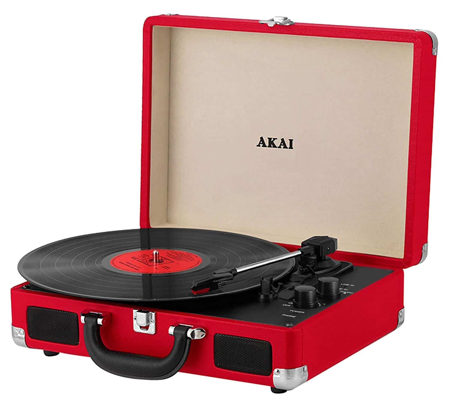 Akai A60011NR Bluetooth Rechargeable Vinyl Turntable