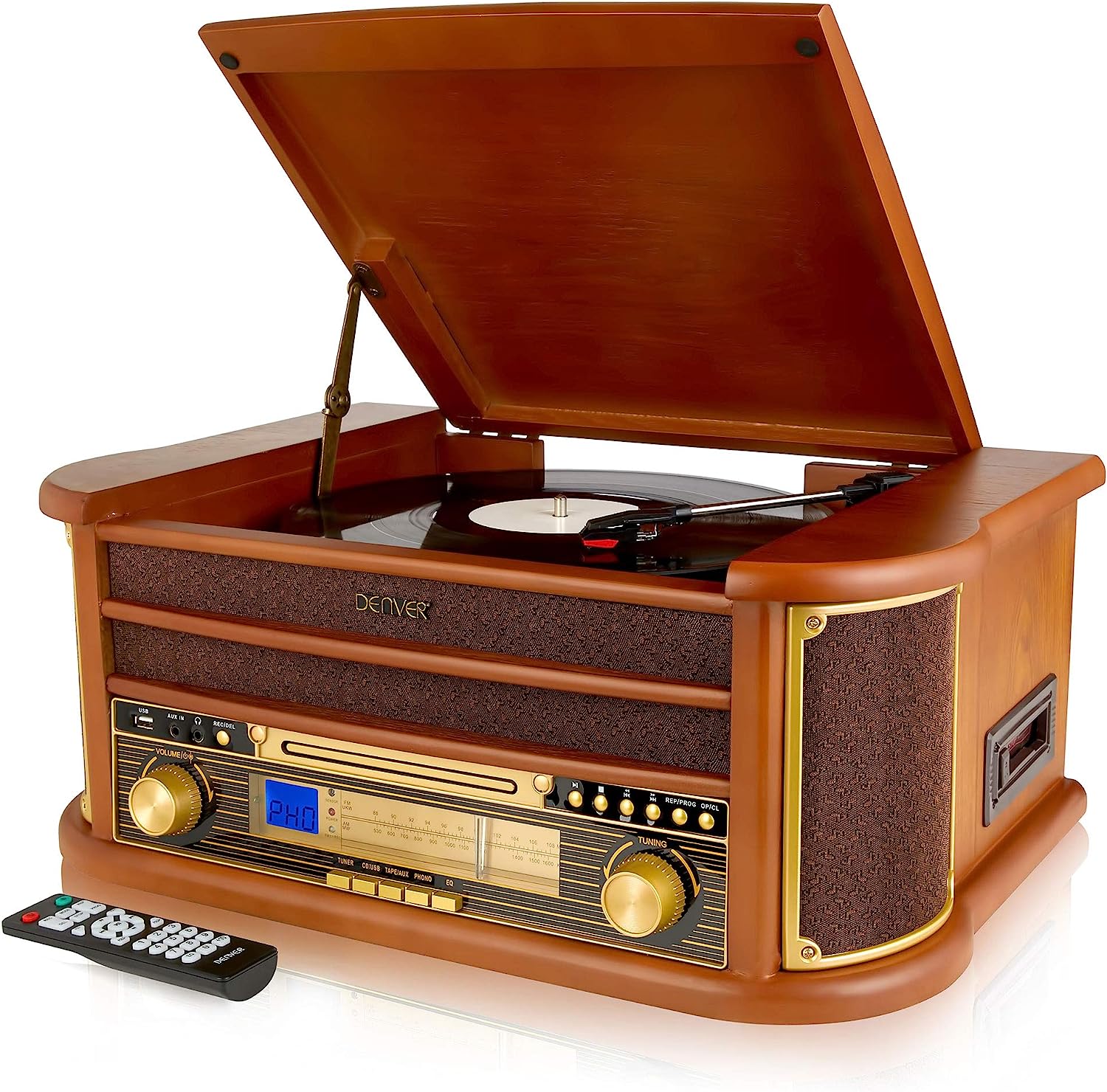 Denver MCR-50 8-in-1 Retro Record Player