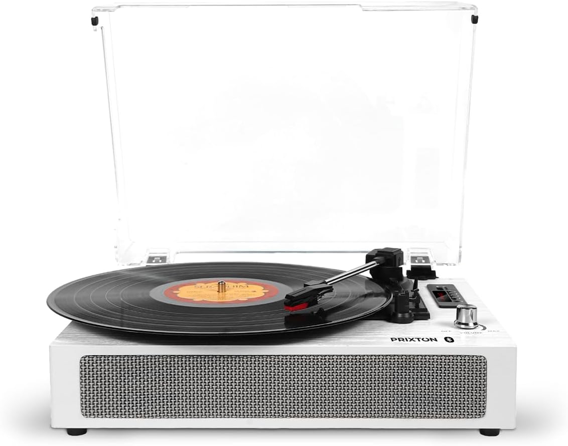 PRIXTON Studio Deluxe Vintage Vinyl Record Player